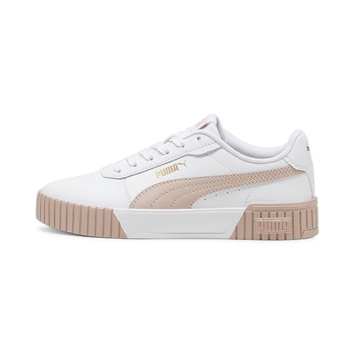 PUMA Damen Carina 2.0 Turnschuhe, Puma White Rose Quartz Puma Gold, 37.5 EU von PUMA