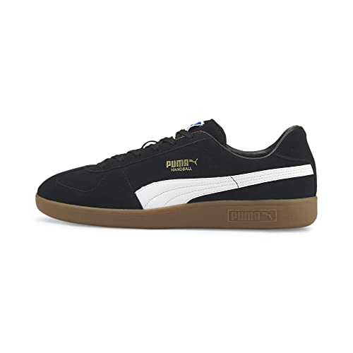 PUMA Unisex Handball Indoor Court Shoe, Black White Gum, 39 EU von PUMA