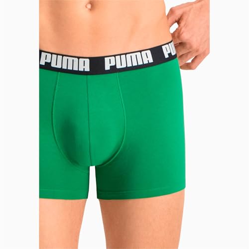 PUMA 10 er Pack Boxer Boxershorts Men Herren Unterhose Pant Unterwäsche, Farbe:035 - Amazon Green, Bekleidungsgröße:L von PUMA