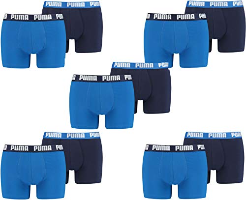 PUMA Herren Boxershorts Unterhosen 100004386 10er Pack, Wäschegröße:S, Artikel:-420 True Blue von PUMA