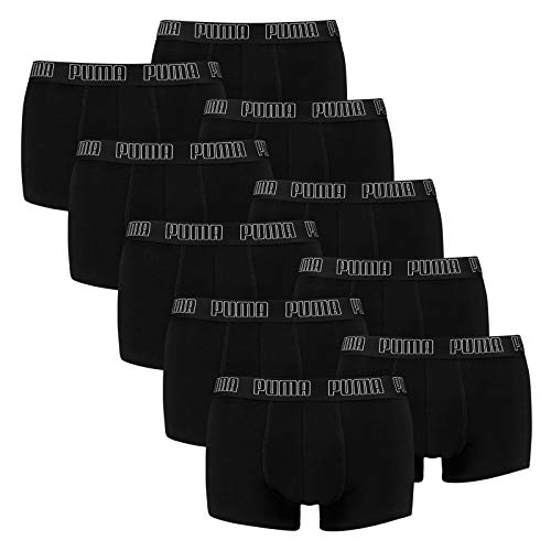 PUMA 10 er Pack Short Boxer Boxershorts Men Pant Unterwäsche kurz 100000884, Farbe:001 - Black, Bekleidungsgröße:M von PUMA