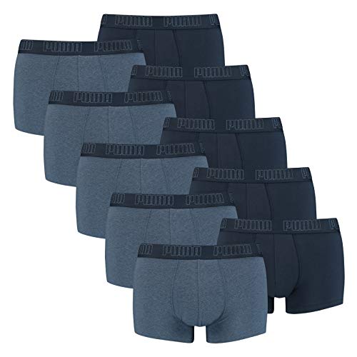 PUMA 10 er Pack Short Boxer Boxershorts Men Pant Unterwäsche kurz 100000884, Farbe:007 - Denim, Bekleidungsgröße:M von PUMA
