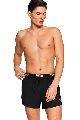 PUMA Herren Puma Korte zwemshorts met logo voor heren Badehose, Schwarz, XL EU von PUMA