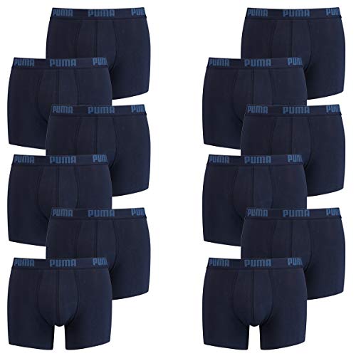 PUMA 12 er Pack Boxer Boxershorts Men Herren Unterhose Pant Unterwäsche Navy, Farbe:321 - Navy, Bekleidungsgröße:XXL von PUMA