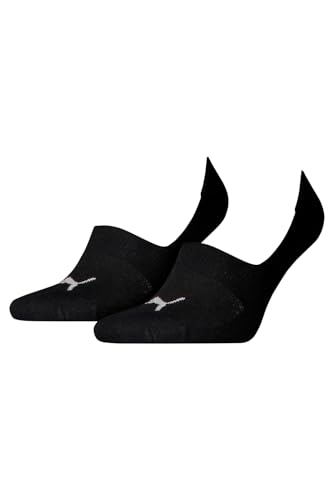 PUMA 14 Paar Socken Footie Sportsocken Invisible Gr. 35-46 Unisex, Farbe:200 - black, Socken & Strümpfe:43-46 von PUMA