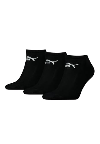 PUMA 3 Paar Sneaker Füßlinge Socken schwarz, weiß 35/38, 39/42, 43/46 NEU !!! / Schwarz, 39 - 42 von PUMA