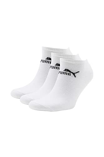 PUMA 3 Paar Sneaker Füßlinge Socken schwarz, weiß 35/38, 39/42, 43/46 NEU !!! / Weiß, 43 - 46 von PUMA