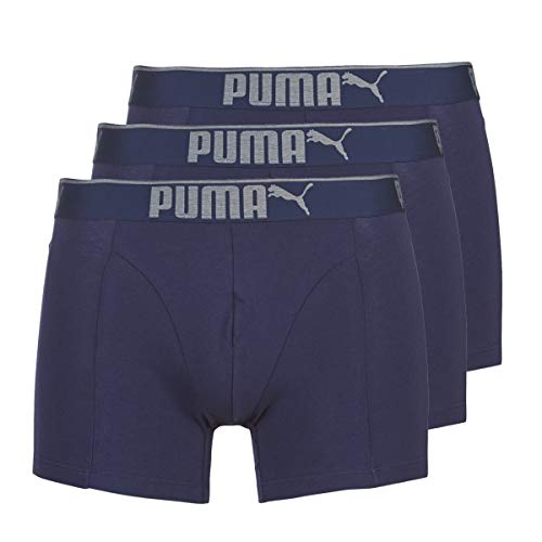 PUMA 3 x Herren Sueded Cotton Boxer Shorts S blau von PUMA