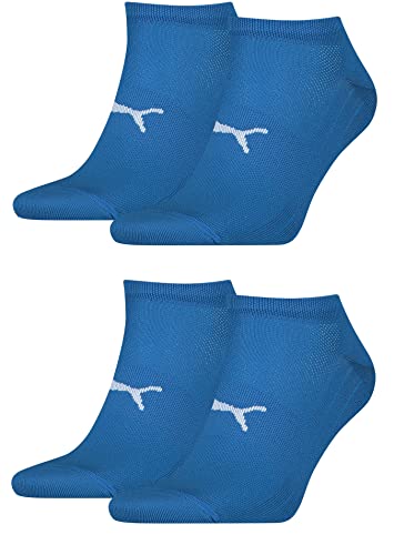 PUMA 4 Paar atmungsaktive, elastische Sneaker Socken Damen & Herren/Sportsocke von PUMA