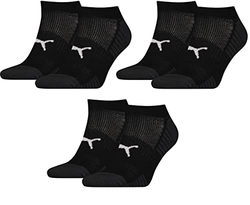 PUMA 6 Paar gepolsterte Sneaker Socken Damen & Herren/unsichtbare Sportsocken von PUMA