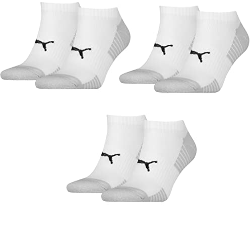 PUMA 6 Paar gepolsterte Sneaker Socken Damen & Herren/unsichtbare Sportsocken von PUMA