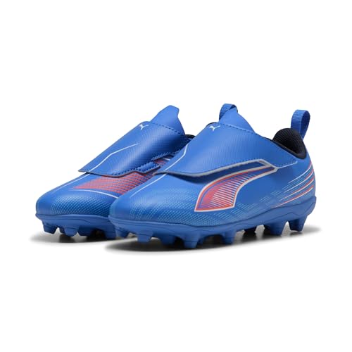 PUMA 6 Play V FG/AG RB JR Soccer Shoe, Ultra Blue White-Glowing RED, 29.5 EU von PUMA