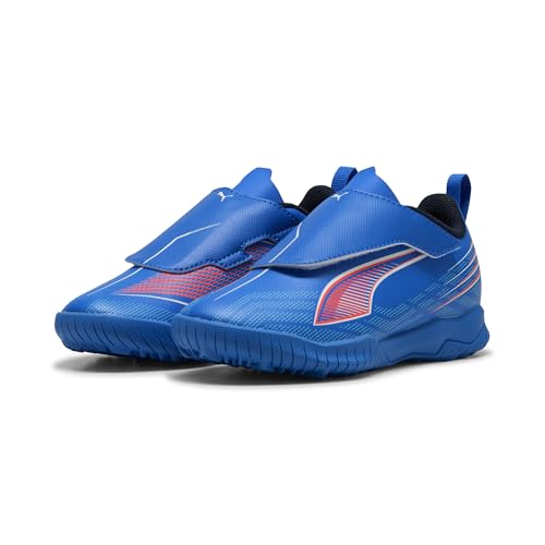 PUMA 6 Play V TT JR Soccer Shoe, Ultra Blue White-Glowing RED, 31.5 EU von PUMA