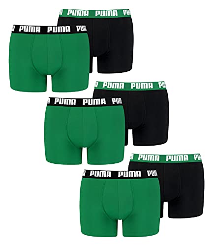 PUMA 6 er Pack Boxer Boxershorts Men Herren Unterhose Pant Unterwäsche, Farbe:035 - Amazon Green, Bekleidungsgröße:XL von PUMA