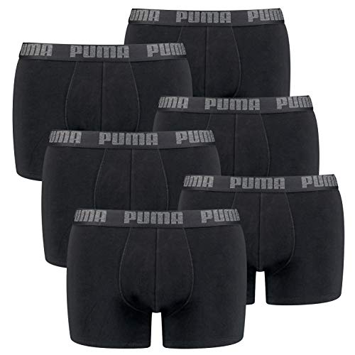PUMA 6 er Pack Boxer Boxershorts Men Herren Unterhose Pant Unterwäsche, Farbe:230 - Black/Black, Bekleidungsgröße:M von PUMA