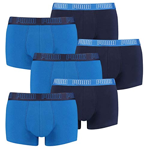 PUMA 6 er Pack Short Boxer Boxershorts Men Pant Unterwäsche kurz 100000884, Farbe:003 - True Blue, Bekleidungsgröße:L von PUMA