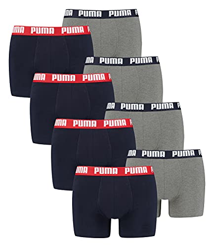 PUMA 8 er Pack Boxer Boxershorts Men Herren Unterhose Pant Unterwäsche, Farbe:036 - Blue/Grey Melange, Bekleidungsgröße:M PUMA 8 er Pack Boxer Boxershorts Men Herren Unterhose Pant Unterwäsche, Farbe:036 - Blue/Grey Melange, Bekleidungsgröße:M von PUMA