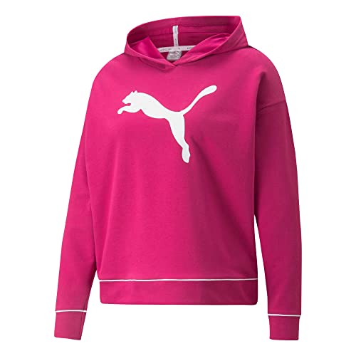 PUMA 847104 01 Modern Sports Damen Hoodie Normale Passform Rundhals Kapuze Uni, Groesse 38, Beere von PUMA