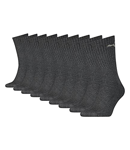 PUMA 9 Paar Sportsocken Tennis Socken Gr. 35-49 Unisex für sie und ihn, Farbe:201 - anthracite, Socken & Strümpfe:35-38 von PUMA