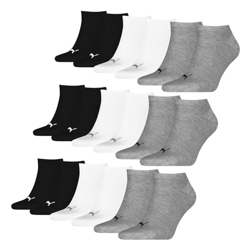 PUMA 9 Paar Unisex Herren Damen Sportsocken Kurzsocken Sneaker Socken, Farbe:Mehrfarbig, Größe:43-46, Artikel:-882 grey/white/black PUMA 9 Paar Unisex Herren Damen Sportsocken Kurzsocken Sneaker Socken, Farbe:Mehrfarbig, Größe:43-46, Artikel:-882 grey/white/black von PUMA