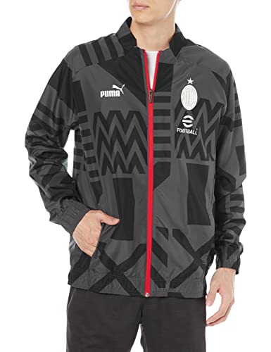 PUMA AC Mailand Pre-Match Trainingsjacke Herren schwarz/grau, L von PUMA