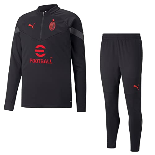 PUMA AC Mailand Trainingsanzug für Herren Trainingsjacke und Trainingshose | AC Mailand Fanartikel | Fußball Fanartikel, Größe:L, Farbe:Anthrazit von PUMA