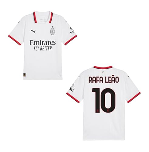 PUMA Original Away AC Milan Trikot - Offizielles Herren Auswärtstrikot AC Mailand 24/25 - Rafa Leao 10 - Gr. M - Fussball Geschenke Fanartikel von PUMA
