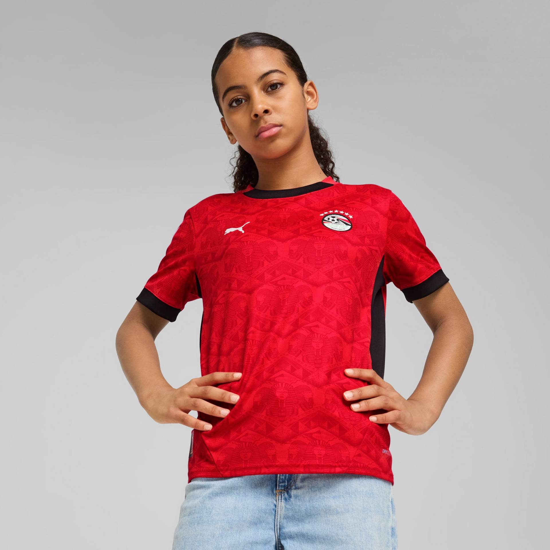 PUMA Ägypten 2025 Heimtrikot Teenager Für Kinder, Rot/Schwarz, Größe: 164, Kleidung PUMA Ägypten 2025 Heimtrikot Teenager Für Kinder, Rot/Schwarz, Größe: 164, Kleidung von PUMA