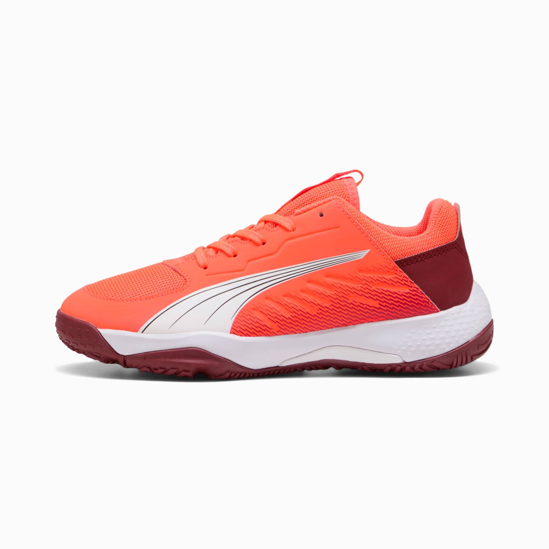 PUMA Accelerate Hallenschuhe Teenager Für Kinder, Weiß/Schwarz/Rot, Größe: 36, Schuhe PUMA Accelerate Hallenschuhe Teenager Für Kinder, Weiß/Schwarz/Rot, Größe: 36, Schuhe von PUMA