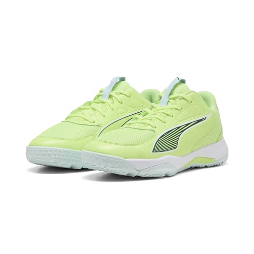 PUMA Accelerate Jr 4 Handballschuh, Fizzy Light Green Terrain Weiß, 37.5 EU von PUMA