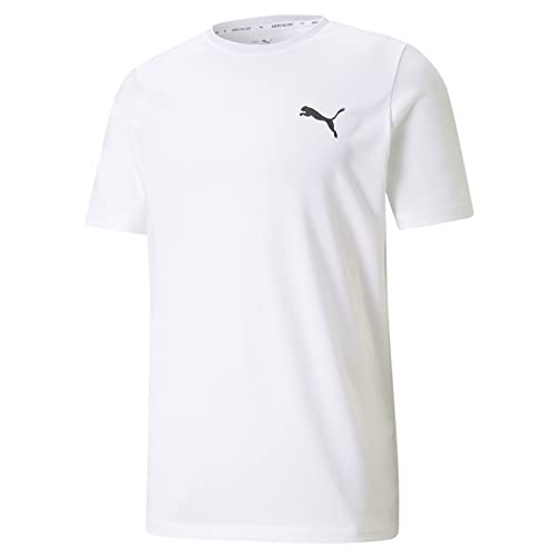 PUMA Active Small Logo T-Shirt (White, L) von PUMA