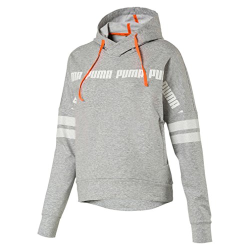 PUMA Active Swagger Hoody W Zipper Kapuzenpullover Damen Women, Bekleidungsgröße:XL, Farbe:Grau von PUMA