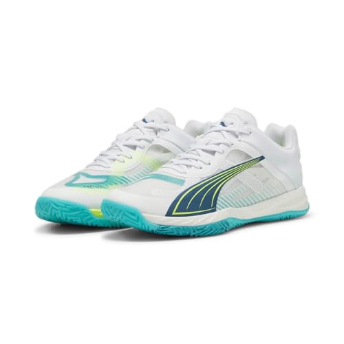 PUMA Adult Accelerate Nitro SQD Hallensportschuhe weiß Gr. 46.5 von PUMA