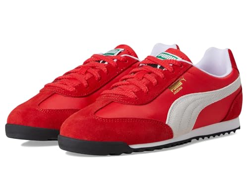 PUMA Arizona Damen-Sneaker, Für alle Zeiten, Rot/Weiß/Gold, 40.5 EU von PUMA