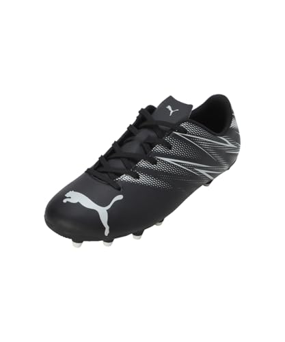PUMA Unisex Kinder Attacanto Fg/Ag Jr Soccer Shoe, Puma Black Silver Mist, 37 EU PUMA Unisex Kinder Attacanto Fg/Ag Jr Soccer Shoe, Puma Black Silver Mist, 37 EU von PUMA