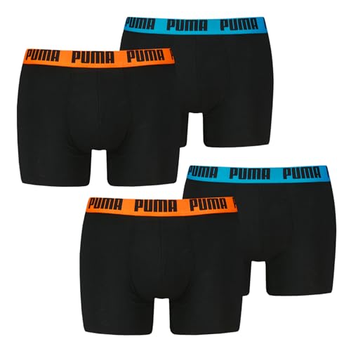 PUMA BASIC BOXER Black Pop 009 4er Pack XXL von PUMA