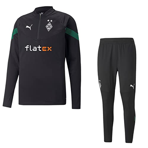 PUMA BMG Trainingsanzug für Herren | Activewear für Herren | Trainingsjacke und Trainingshose | Sportbekleidung | Trainingsanzug Herren | Borussia Mönchengladbach Fanartikel, Größe:3XL von PUMA