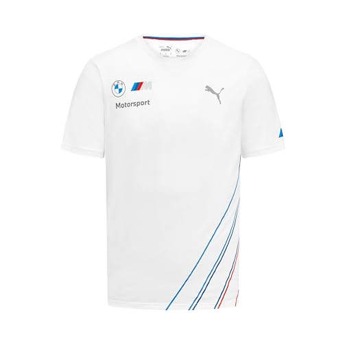 PUMA BMW Motorsports Herren Team T-Shirt - Weiß - Größe: L von PUMA