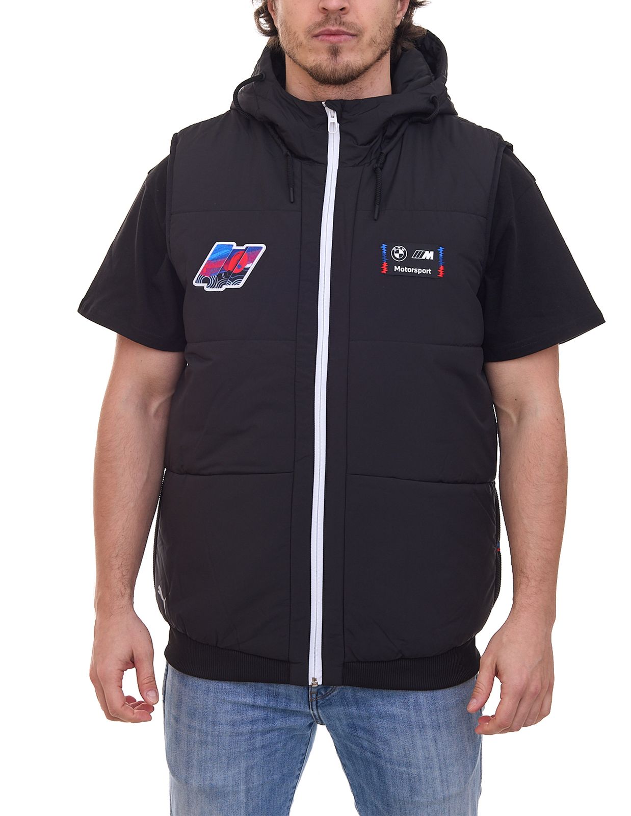 PUMA BMW M Motorsport Statement Race Herren Stepp-Weste mit warm- und rainCELL-Technologie Outdoor-Jacke 621071 01 Schwarz von PUMA