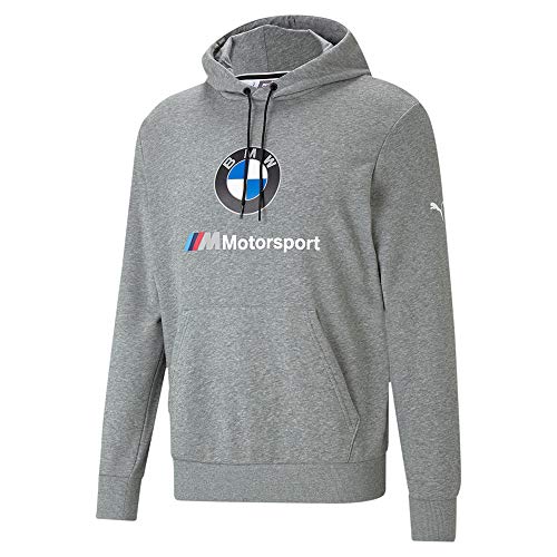 PUMA BMW MMS ESS Fleece-Hoodie für Herren, Größe 3XL, Grau meliert, Mittelgrau meliert, XXX-Large von PUMA