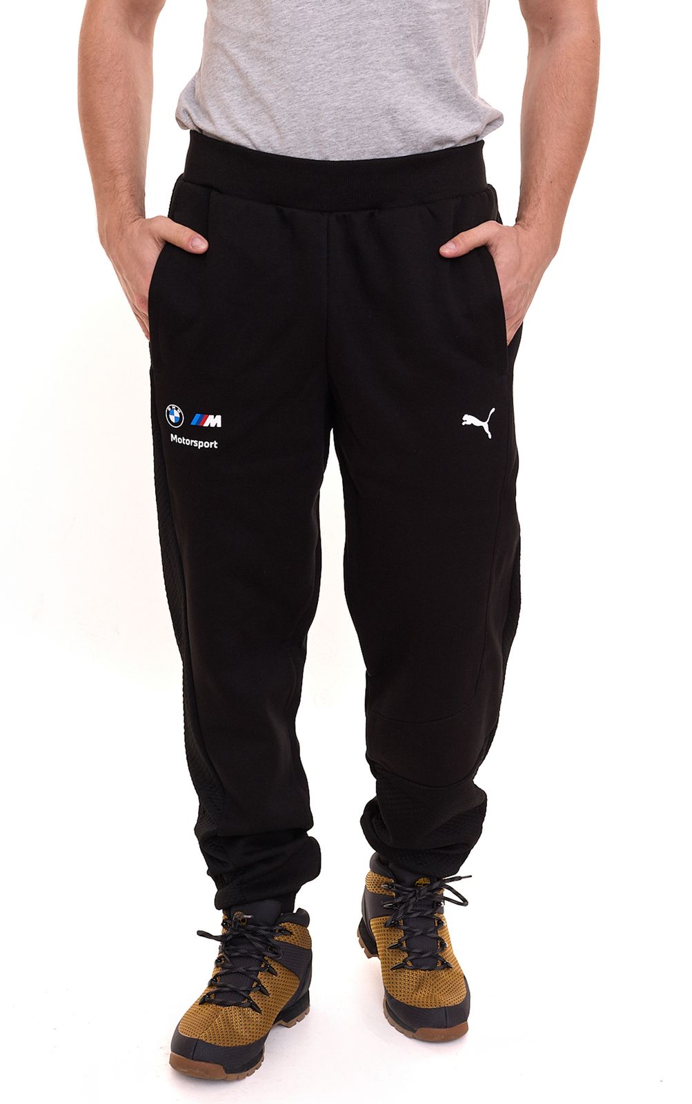 PUMA BMW MMS Herren Jogging-Hose lässige Herren Sweat-Hose mit elastischem Bund 535866 01 Schwarz von PUMA