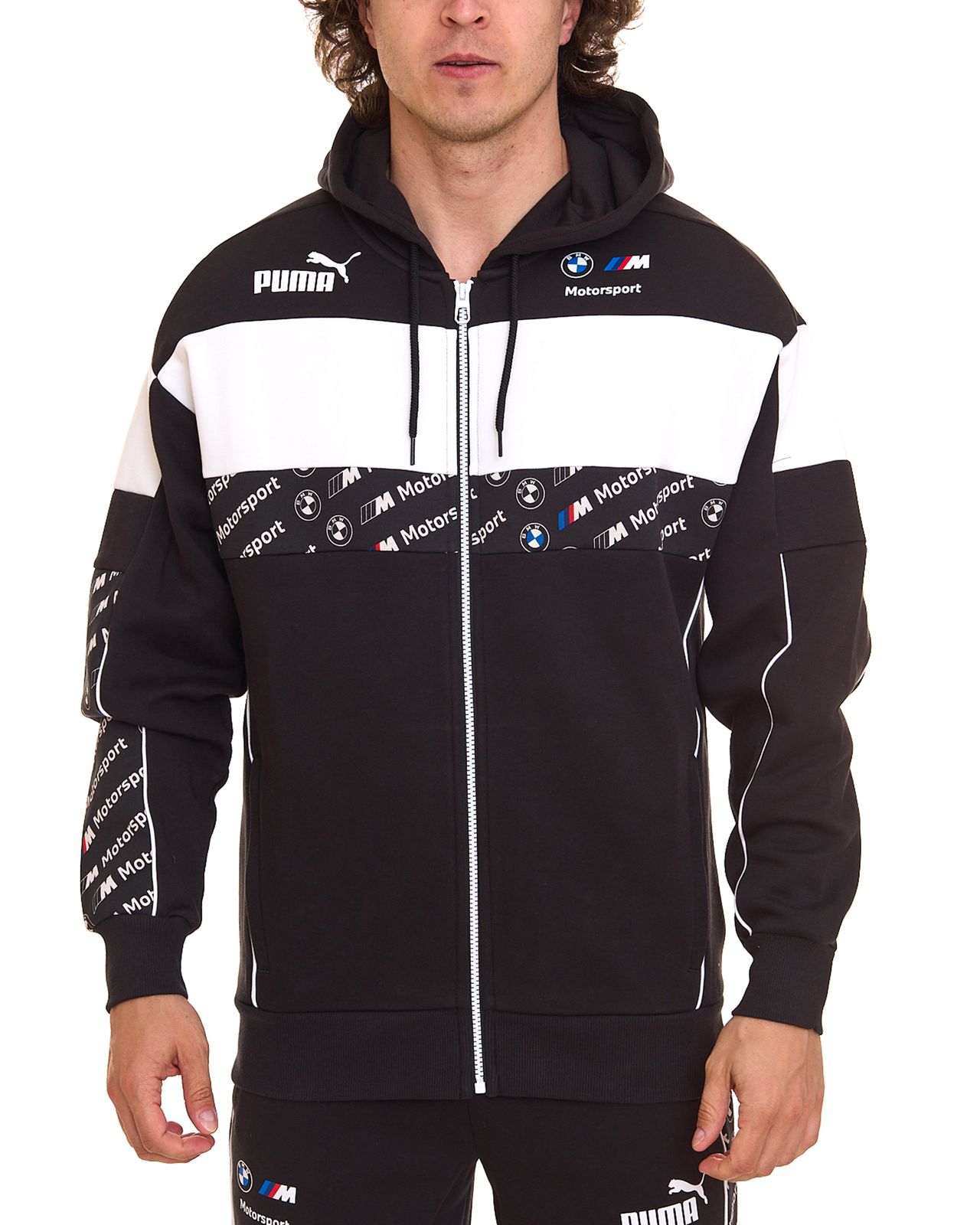 PUMA BMW MMS Herren Sweat-Jacke sportliche Kapuzen-Jacke 621866 01 Schwarz von PUMA