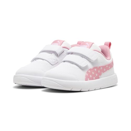 PUMA Baby-Mädchen COURTFLEX V3 Dotty V INF Sneaker, White-PINKSCAPE-Silver Mist, 20.5 EU von PUMA