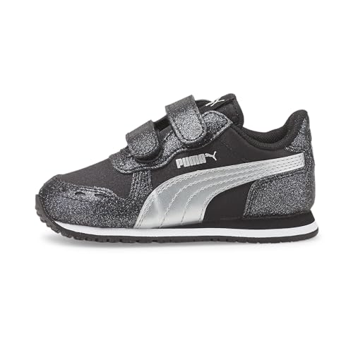 PUMA Mädchen Cabana Racer Glitz V Inf Turnschuhe, Puma Silver Puma Black Puma Silver, 22 EU von PUMA