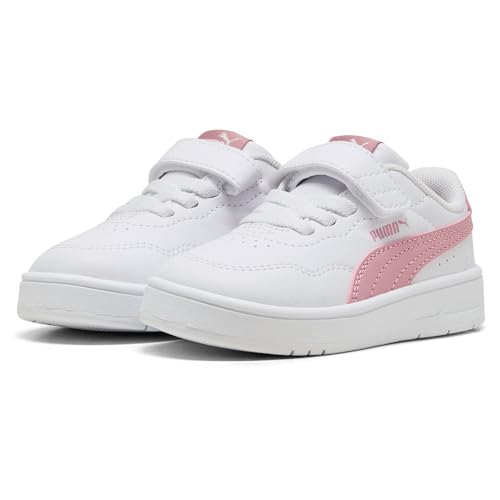 PUMA Baby-Mädchen Court Lally AC+ INF Sneaker, White-Poised PINK, 25.5 EU von PUMA