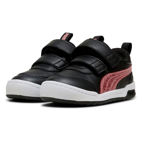 PUMA Baby-Mädchen MULTIFLEX 2 Glitz FS V INF Sneaker, Black-Rose Gold, 25.5 EU von PUMA