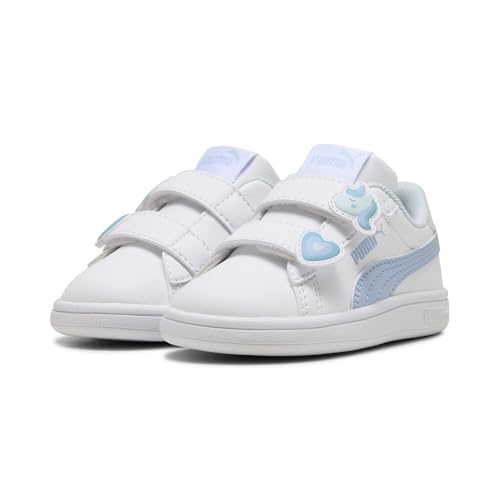 PUMA Baby-Mädchen Smash 3.0 Badges V Inf Sneaker, White Haute Tropic von PUMA