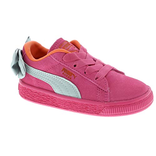 Puma Baby Mädchen Suede Bow AC INF Sneaker, Violett (Fuchsia Purple-Nasturtium 11), 24 EU von PUMA