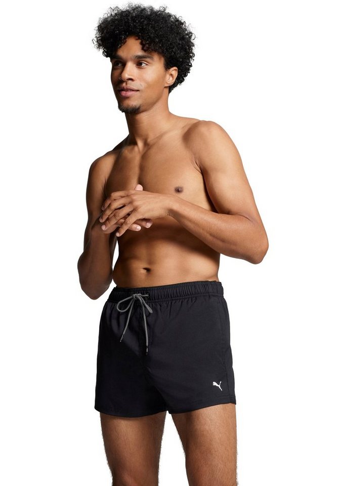 PUMA Badeshorts PUMA SWIM MEN SHORT LENGTH SWIM SHORTS mit seitlichen Eingriff-Taschen, Gesäßtasche mit Klettverschluss von PUMA