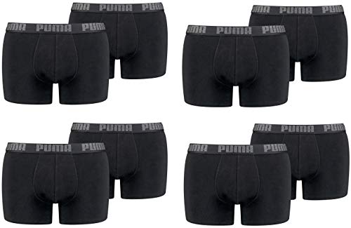 PUMA 8 er Pack Boxer Boxershorts Men Herren Unterhose Pant Unterwäsche, Farbe:230 - Black/Black, Bekleidungsgröße:M von PUMA
